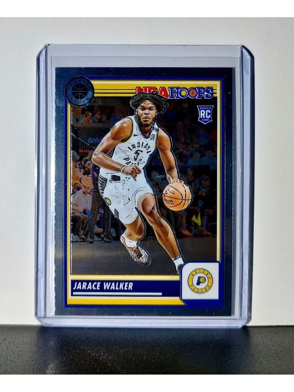Jarace Walker 2023-24 Panini Premium Stock NBA Hoops #107 Rookie Card Pacers